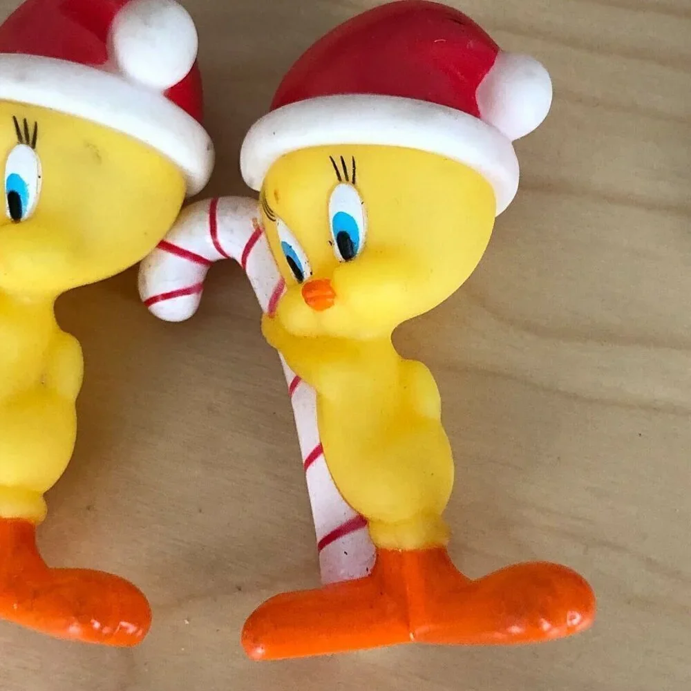Vintage 1987 Warner Bros Christmas Light Covers Looney Tunes TWEETY BIRD Lot 4
